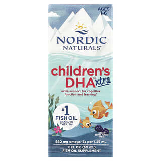 DHA para Niños Xtra, 1 a 6 años, Great Berry Punch, 2 fl oz (60 ml)