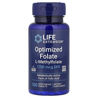 Folato Optimizado 1,700 mcg DFE, 100 tabs