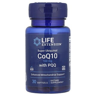 Super Ubiquinol CoQ10 con PQQ, 100 mg, 30 softgels
