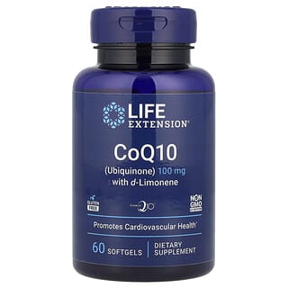 CoQ10 (Ubiquinone) con d-Limonene, 100 mg, 60 softgels