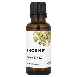 Thorne, Vitamina D3 y Vitamina K2. 30 ml.