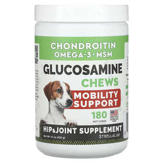 Glucosamine Chews, para Perros y Gatos, 180 Soft Chews, 15 oz (432 g)