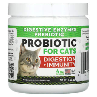 Probiótico, Digestión + Inmunidad, para Gatos y Perros, 4 oz (114 g)