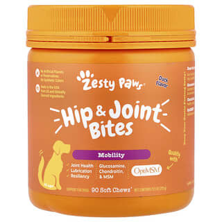 Hip & Joint Bites, para Perros, All Ages, Pato, 90 Soft Chews, 11.1 oz (315 g)