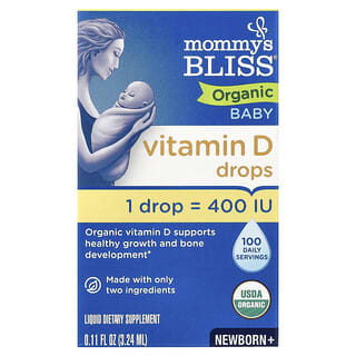 Vitamina D, para Bebés, orgánica, Newborn+. 3.24 ml.