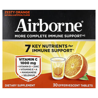 More Complete Apoyo Inmune, Zesty Naranja, 3 Tubes, 10 Effervescent tabs Each