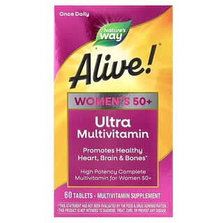 Multivitamínico Alive! Women's 50+ Ultra, 60 tabs