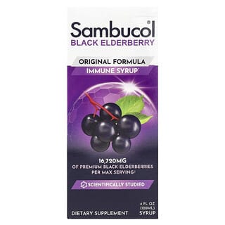 Black Elderberry Inmunidad jarabe, Original paramula, 4 fl oz (120 ml)