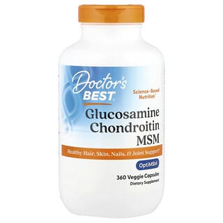Glucosamina, Condroitina y MSM 360 Cápsulas Vegetales