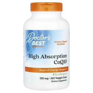High Absorption CoQ10, 100 mg, 360 Veggie Caps