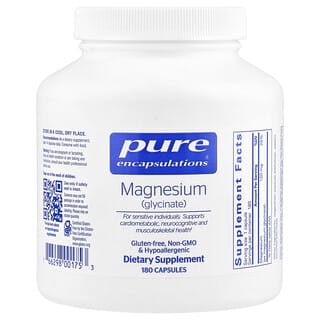 Pure, Glicinato de Magnesio (120 mg). 180 caps