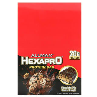 Barras de Proteína Sabor Masa de Galleta con Chispas de Chocolate 12 Barras de 54 g c/u