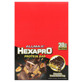 Barras de Proteína Sabor Chocolate Peanut Butter Cup 12 Barras de 54 g c/u