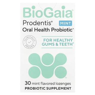 Prodentis® Oral Health Probiótico, For Healthy Gums & Teeth, Mint, 30 Probiótico lozenges