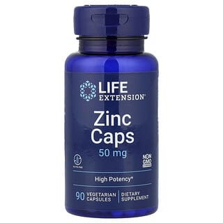 Zinc caps, High Potency, 50 mg, 90 veg caps