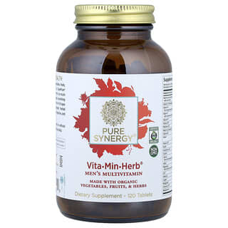 Multivitamínico para Hombre, Vita-Min-Herb. 120 tabs.