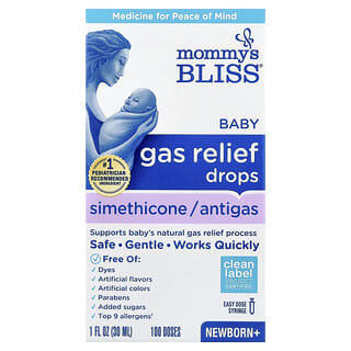 Bebé Gas Soporte Gotas, Newborn+, 1 fl oz (30 ml)