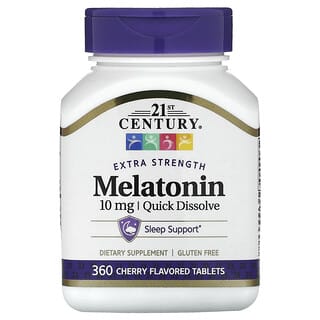 Melatonina, Quick Dissolve, Cherry, 10 mg, 360 tabletas