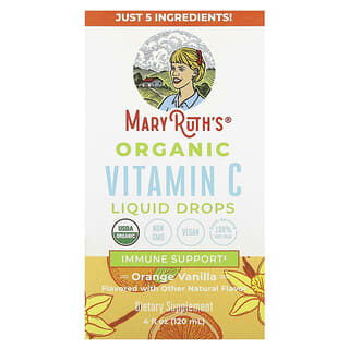 Vitamina C, orgánica, sabor Naranja Vainilla. 120 ml.