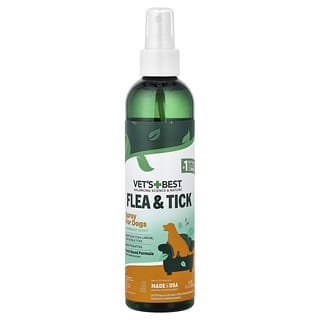 Flea & Tick Spray para Perros, Peppermint, 8 fl oz (236.6 ml)