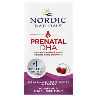 Prenatal DHA, Strawberry, 90 softgels