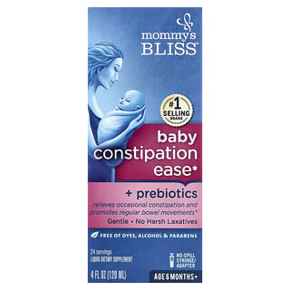 Bebé Constipation Ease + Prebióticos, edad 6 meses+, 4 fl oz (120 ml)