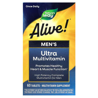 Multivitamínico para Hombre, Alive!, Ultra. 60 tabs.