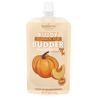 Buddy Budder, Peanut Butter, para Perros, Calabaza Pup, 4 oz (113 g)