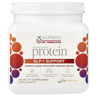Proteína Muscle Guard, Apoyo GLP-1, Vainilla 17.1 oz (485 g)