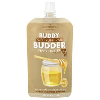 Buddy Budder, Peanut Butter, para Perros, Ruff Ruff Raw, 4 oz (113 g)