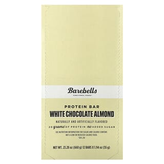 Barras de Proteína Sabor White Chocolate Almond 12 Barras de 55 g c/u