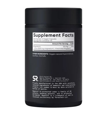 Magnesio Vegano, L-Threonato 2000 mg. 135 Vcaps