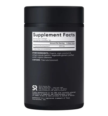 L Theanina Suntheanine 200 mg. 150 Softgels