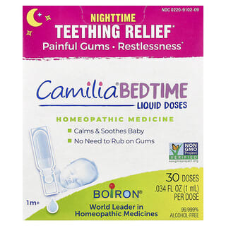 Camilia Bedtime Líquido Dosis, 1+ Meses, 30 Dosis, 0.034 fl oz (1 ml) Cada Una