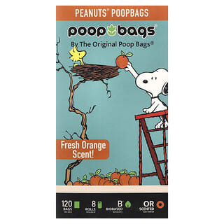 Peanuts®, Orange, 8 Rolls, 15 Bags Each