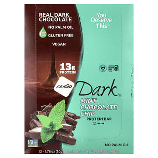 Barras de Proteína Dark Sabor Chocolate con Menta 12 Barras de 50 g c/u
