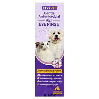 Gentle Antimicrobial Pet Ojos Rinse, para Perros y Gatos, 5.1 fl oz (150 ml)