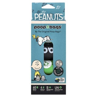 Peanuts®, Unscented, 4 Rolls, 15 Bags Each