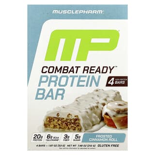 Barras Deportivas de Proteína Sabor Frosted Cinnamon Roll 4 Barras de 53 g c/u