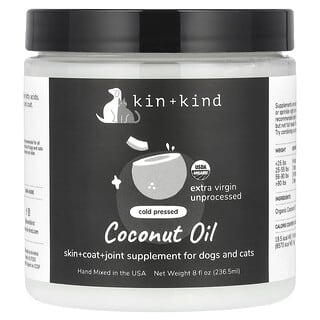 Coconut Oil, para Perros y Gatos, 8 fl oz (236.5 ml)
