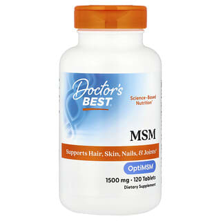 MSM con OptiMSM 1500 mg 120 Tabletas