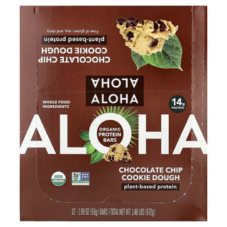 Barras de Proteína Vegetal Sabor Masa de Galleta con Chispas de Chocolate 12 Barras de 56 g c/u