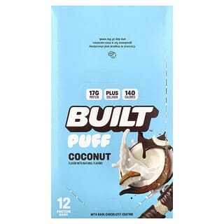 Barras Puff de Proteína Sabor Coco 12 Barras de 40 g c/u
