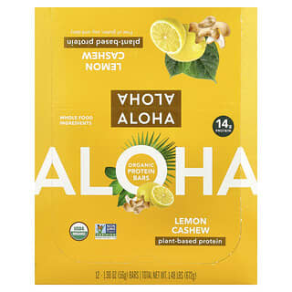 Barras de Proteína Vegetal Sabor Limón con Nuez de la India 12 Barras de 56 g c/u