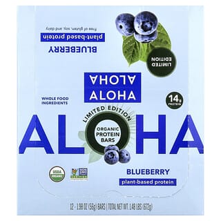 Barras de Proteína Vegetal Sabor Blueberry 12 Barras de 56 g c/u
