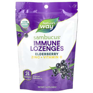 Sambucus Elderberry, Inmunidad lozenges, Original Elderberry, 24 lozenges