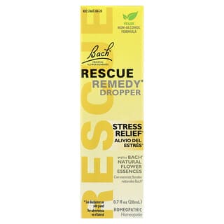 Rescue Remedy gotero, Alivio del Estrés, 0.7 fl oz (20 ml)