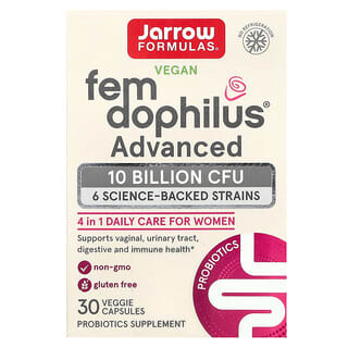 Vegan Fem Dophilus, Advanced, 10 Billion CFU (250 mg), 30 caps