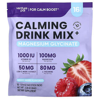 Venture Pal, Glicinato de Magnesio sabor Berries. 16 sobres.