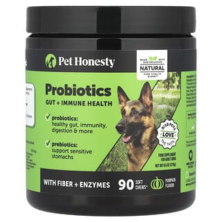 Probióticos, For Adult Perros, Calabaza, 90 Soft Chews, 9.5 oz (270 g)